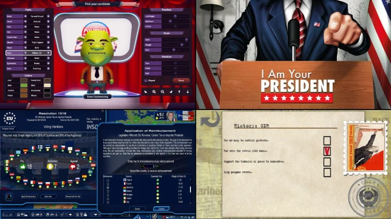 Games That Simulate Political Debates with Real Quotes