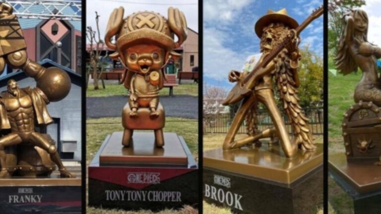 The Locations of All 10 One Piece Statues in Kumamoto, Japan