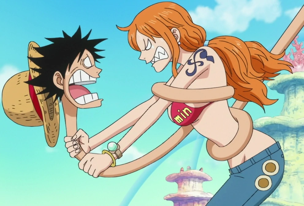 Nami and Luffy