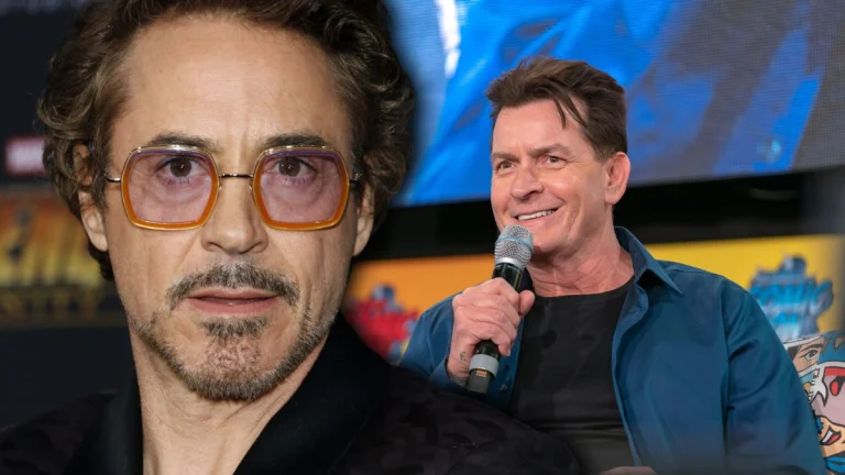 Charlie Sheen Looks Back on High School Days With Young Robert Downey Jr.