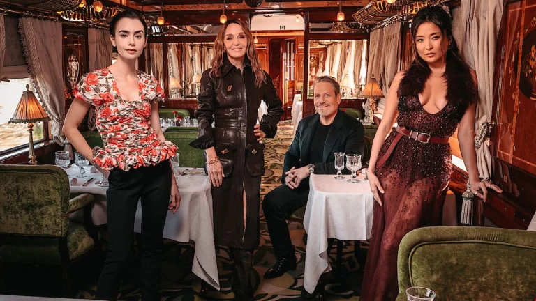 ‘Emily in Paris’ Star, 62, Stuns on the Red Carpet in Lace Sheer High-Low Minidress