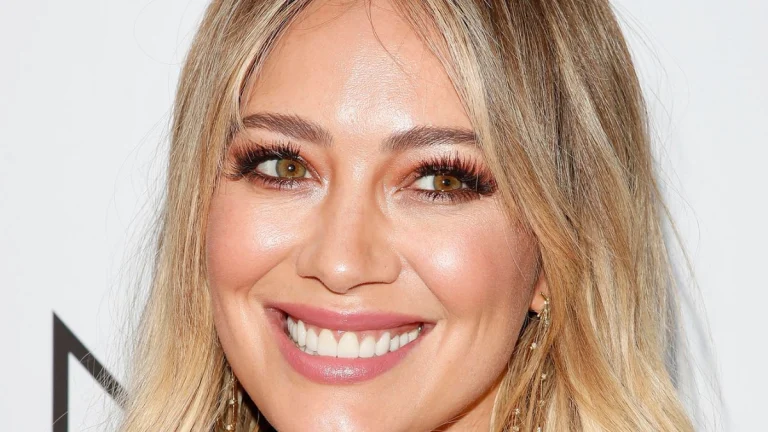 Hilary Duff Rocks a Daring Two-String Dress at Release Party
