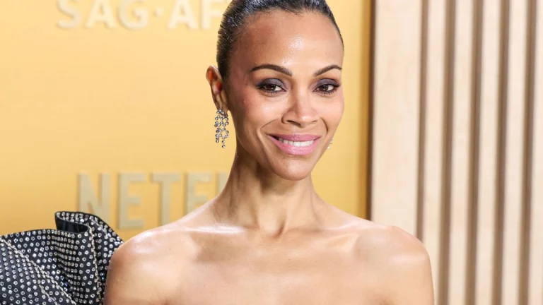 Zoe Saldana Turns Heads at ‘Avatar: Fire and Ash’ Premiere in Daring Saint Laurent Gown