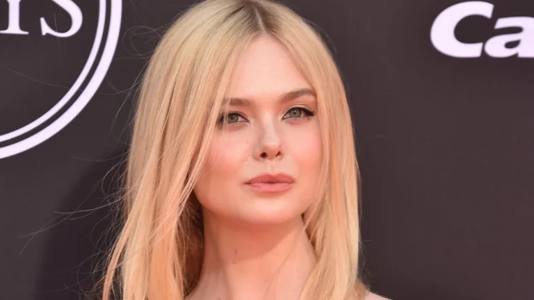 Elle Fanning Turns Heads at Critics Choice Awards 2026 in Plunging Rainproof Gown