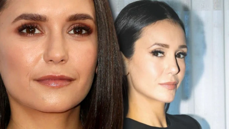Nina Dobrev Turns Up the Heat in Edgy Leather Dress