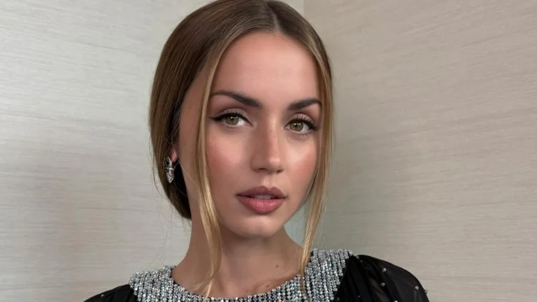 Ana de Armas Slays in Leather Jacket and Risqué White Micro Top