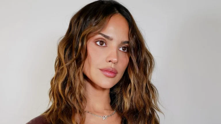 Eiza González Slips Into a Daring Silver Silk Gown That Clings to Every Curve at the Vanity Fair Oscars Afterparty