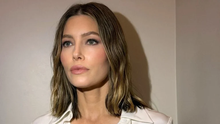 Jessica Biel, 43, Turns Heads in a Sheer Top With a Clever Twist at Apple TV Press Day