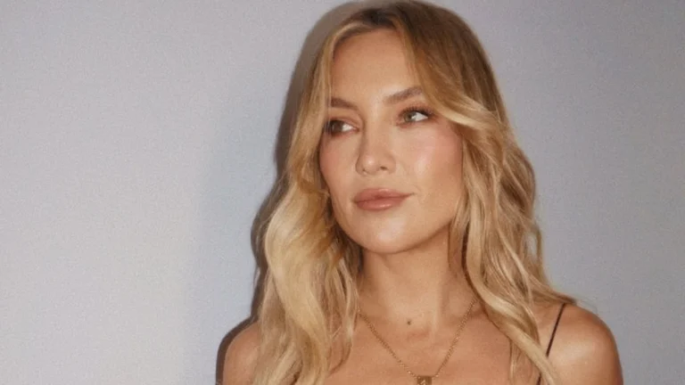 Kate Hudson, 46, Turns Heads in Plunging Black Lace Peplum and Bold Balloon Pants