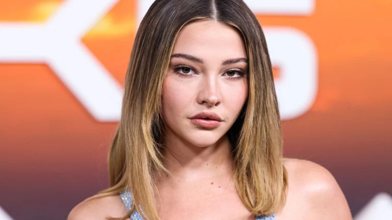 Madelyn Cline Rocks Sheer Dress Flashing Lingerie in Throwback