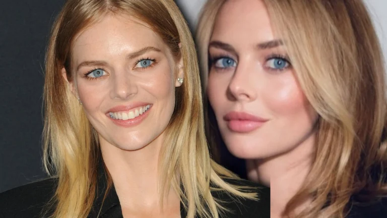 Samara Weaving Teases in a Barely-There Sheer Top Under a Leather Jacket