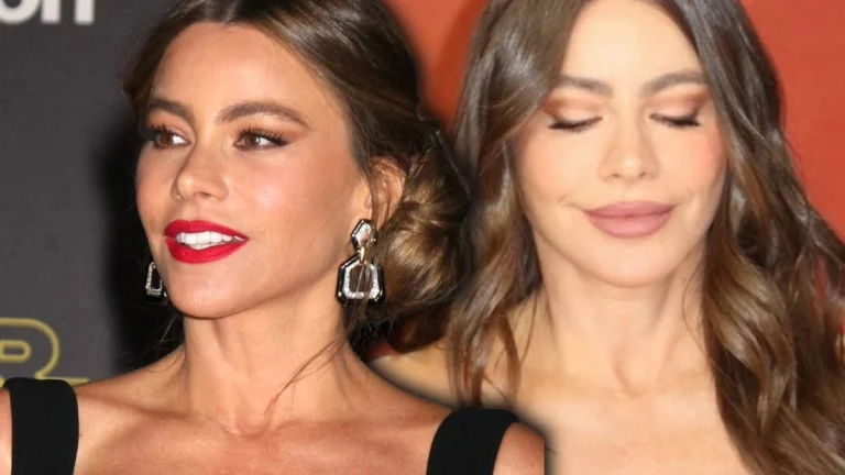 Sofia Vergara, 53, Puts Her Curves on Full Display in Bold Grey Plaid Strapless Look