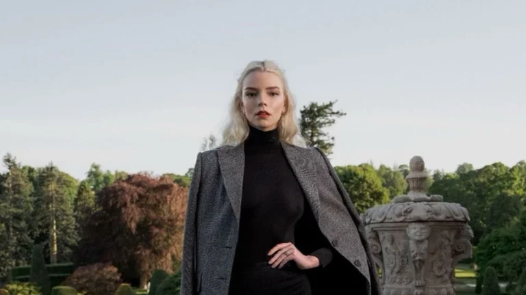 Anya Taylor-Joy Shows Off Killer Cool in White Sporty Vogue Throwback