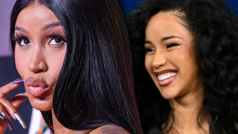 Cardi B’s Cleavage is Hidden by Just a Few Pieces of Lace in Her Latest Jimmy Fallon Appearance