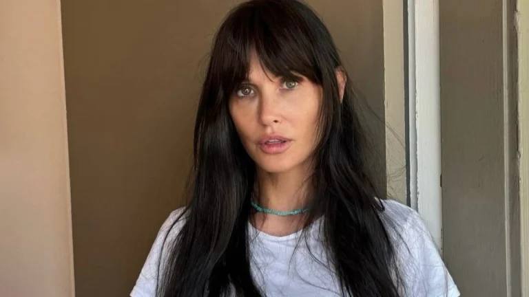 Demi Moore, 63, Seduces the Red Carpet in a Skin-Tight Black Feathered Gucci Gown at Vanity Fair Oscars Party