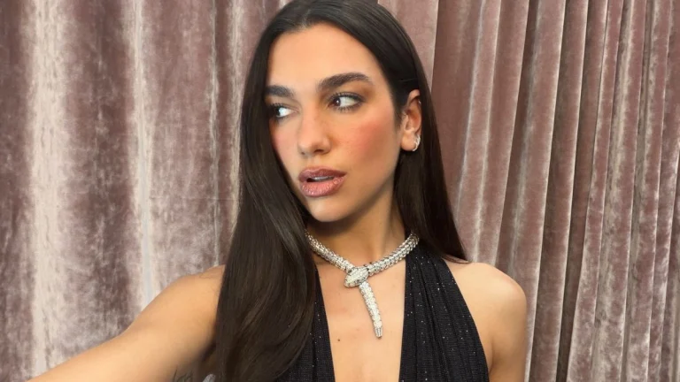 Dua Lipa Embraces the Polka Dot Trend With a Bold Beachside Bikini