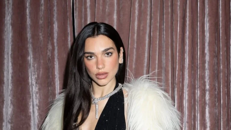 Dua Lipa Dazzles in Gold Fringe and Black Elegance at the 2026 Vanity Fair Oscars