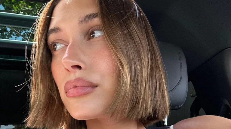 Hailey Bieber Stuns in Eye-Catching Almost Sheer Dress