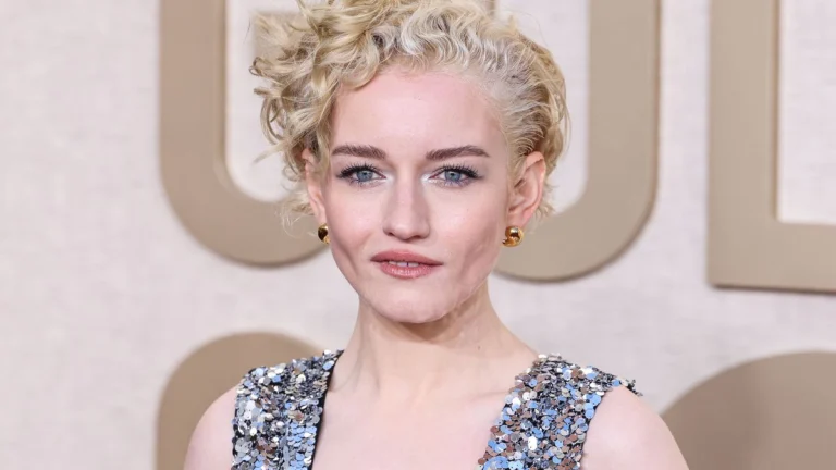 Julia Garner Turns Heads in Bold Leather Look at Paris Fashion Week