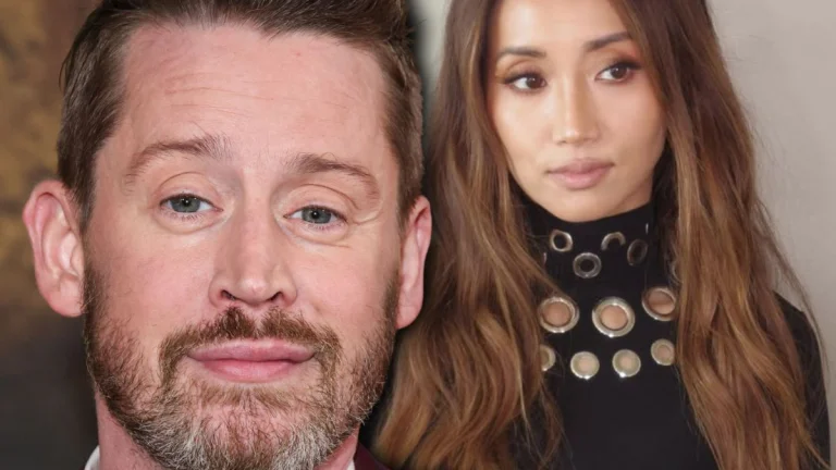 Macaulay Culkin (45) & Brenda Song (37) Stun in Black at the Giorgio Armani Pre-Academy Awards Party