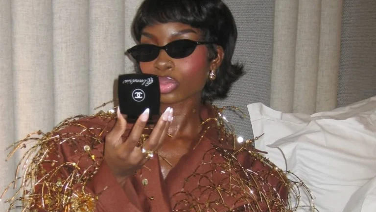 Olandria Carthen Flaunts Killer Curves in Heavenly White Winged Gown at Vanity Fair Oscars Party