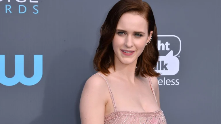 Rachel Brosnahan Shows Off Cleavage in a Risqué Black Dress Throwback