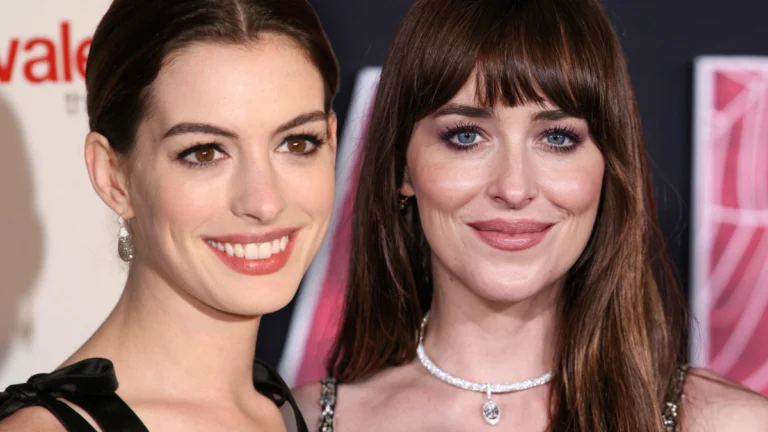 Anne Hathaway and Dakota Johnson’s Joyful ‘Verity’ Premiere Moment Has the Internet Melting