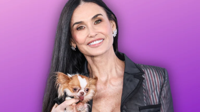 ‘The Substance’ Star Demi Moore (63) Makes a Grand Entrance in Black and Lilac Couture at the Academy Museum Gala