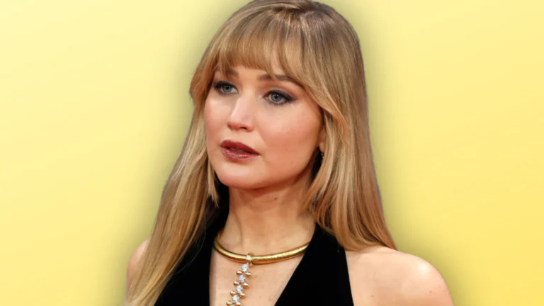 ‘No Hard Feelings’ Star Jennifer Lawrence Makes a Rare Front-Row Appearance in a Dreamy Baby-Blue Dior Slip