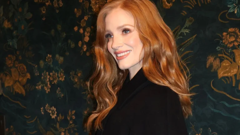 Jessica Chastain Lights up the ‘Other Mommy’ Fan Screening in a Chartreuse Monse Mini Dress