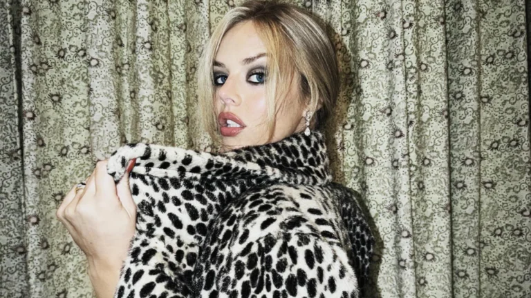 ‘X-Men’ Star Samara Weaving Turns Up the Drama in Lace Bustier and Tailored Trousers in Newly Shared Photos