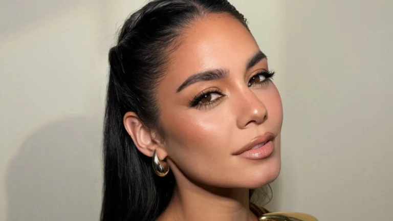 ‘Bad Boys’ Star Vanessa Hudgens Goes Bohemian Glam in an Olive Halter Dress for Her Latest Photo Drop
